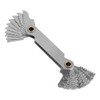 Marhynchus 2pcs Imperial Thread Gauge 55°+Metric60° Stainless Steel Screw Step