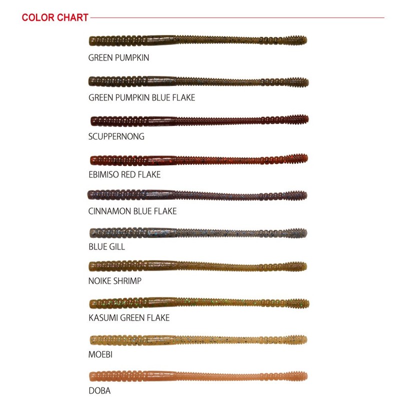 Megabass Worm Tournament Crawler (5.5 inch) Cinnamon Blue Flake