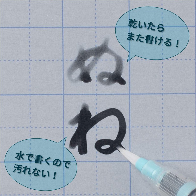 Kuretake KG205-110S Brush Pen Water Brush Book, Medium Point