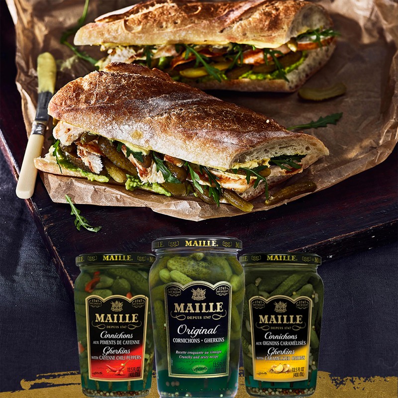 Maille Pickles Cornichons Original Pack of 12 The perfect cornichon