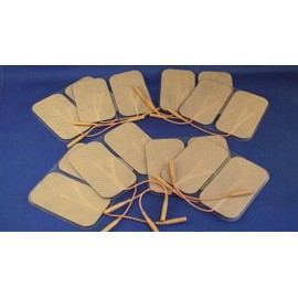 Roscoe 16 Replacement Pads for Massagers / Tens Units electrode pads2x3.5Inch Tan Cloth