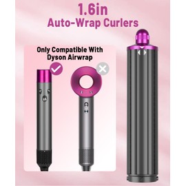 PUREGUST 1.6in Long Barrels Attachment for Dyson Airwrap HS01 HS05 HS08 Accessories, 40mm Auto-Wrap Dual Rotation Curling Iron Curler to Create Lazy Loose Waves Voluminous Curls