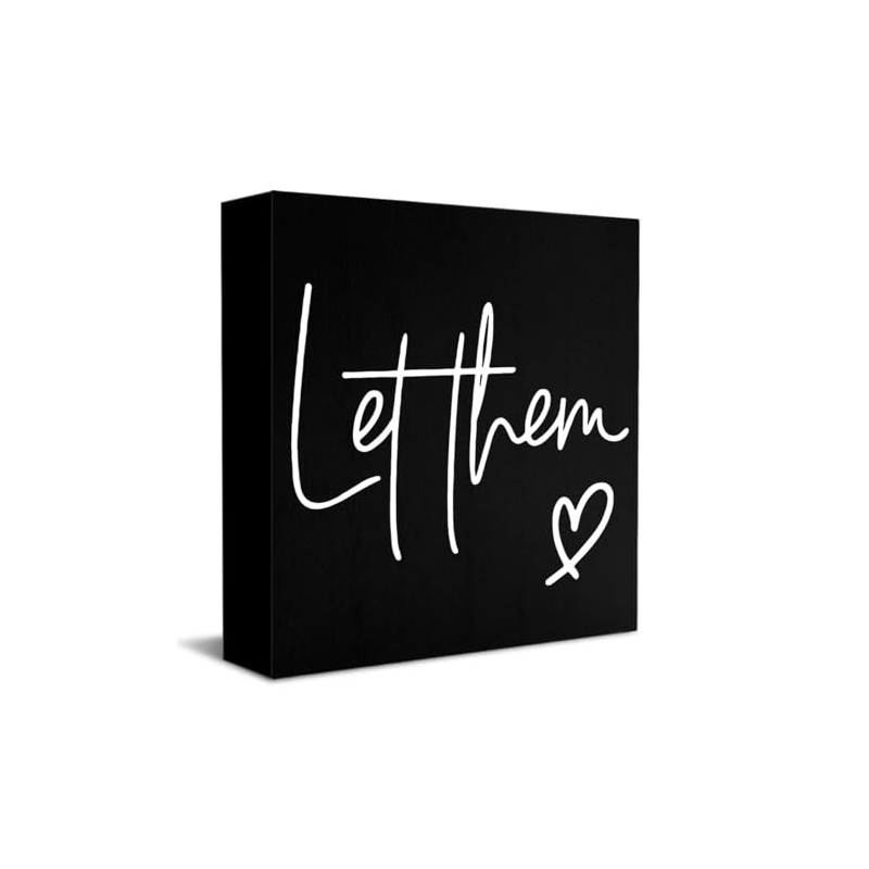Black Let Them Cute Office Decor Funny Office Decor Motivational