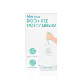 Frida Baby Poo + Pee Potty Liners, Leak-Proof, Super-Absorbent Liners Potty Bags, Fits Most Potty Chairs for Easy Cleanup, 30 Count