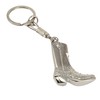 Needzo Metal Cowboy Boot Keychain, Western Themed Key Ring Accessory,
