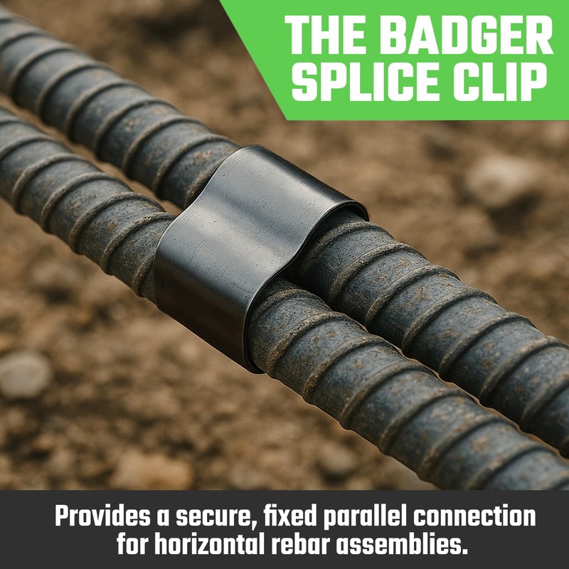 Concrete Rebar Splice Clips – Parallel Rebar Connector for Secure