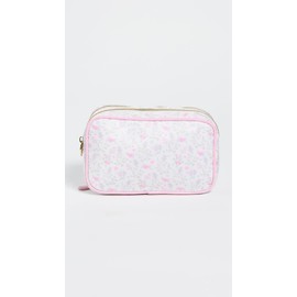 Stoney Clover Lane Women's Double Zip Pouch, Bridal Floral, One Size