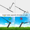 Yinkin 18 Sets Inflatable Stakes Replacement Yard Inflatable Plastic Stakes