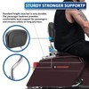 Detachable Sissy Bar Passenger Backrest with 4-Point Docking Hardware Kit