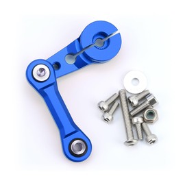 Aluminum Alloy 25T Servo Horn & Steering Linkages Tie Rod Upgrades Part for Arrma 1/7 Infraction Felony Limitless 1/8 Kraton Notorious Outcast Talion,Replace #AR340061 (Blue)
