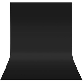 Black Backdrop 5 x 6.5 Ft, Solid Black Photo Backdrop, High Density Polyester Fabric Pure Black Backdrop Curtain Screen, Collapsible Seamless Black Background for Photoshoot Party Video Studio