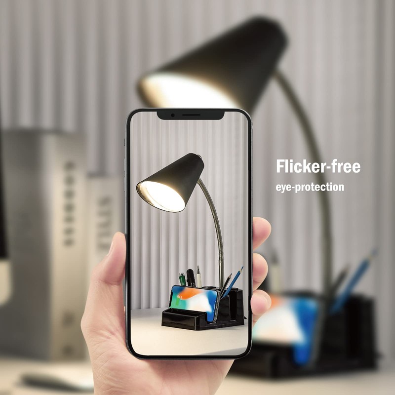 LED Desk Lamp with 1 USB Charging Port and 1