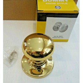 Ultra Hardware Pack of 6 Ultra Hardware Dummy Door Knob 82675 Polished Brass