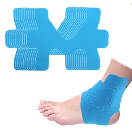 XFSRG Pack of 12 Precut Kinesiology Tape Pre-Cut Muscle Tape Physio Tape for Athletes and Fitness Enthusiasts (Blue)