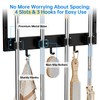 Broom Holder Wall Mount, Mop Organizer with Cleaning Tools Storage