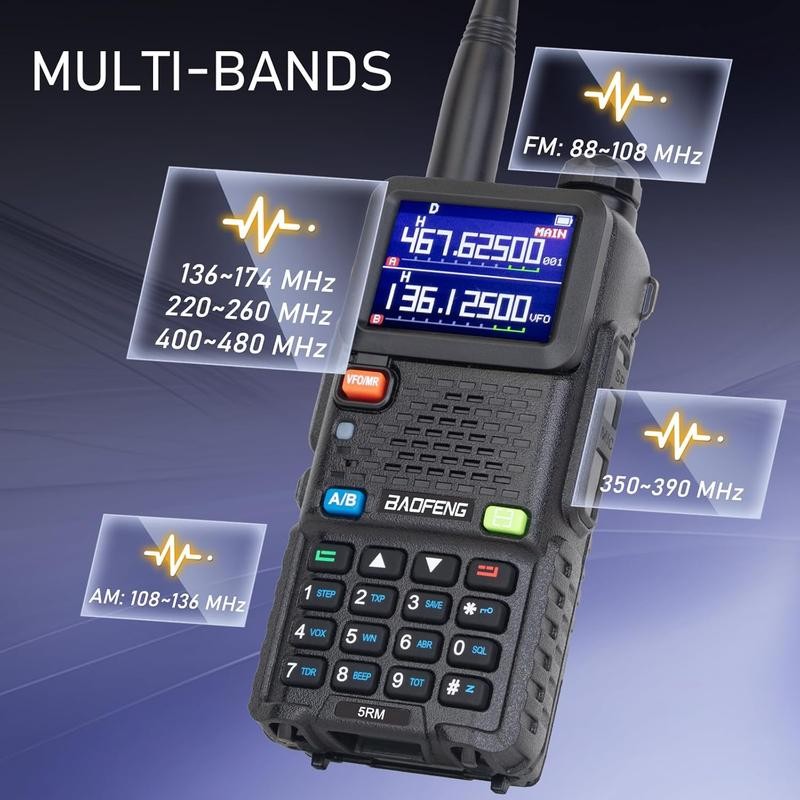 5RM 10W Long Range Ham Radio with TIDRADIO Portable Wireless