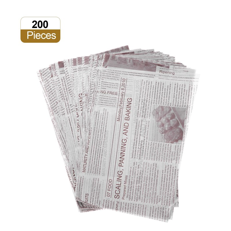sourcing map 200pcs Wax Paper Sheets Square Sheets 6" x