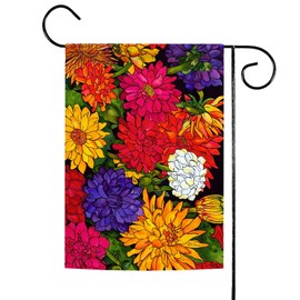 Toland Home Garden 112065 Dizzy Dahlias 12.5 X 18" Decorative USA-Produced Garden Flag