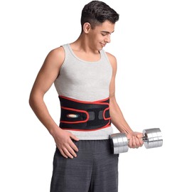 MAXAR Airprene Sports Back Brace W/ Powerful 18 Magnets, Warm & Breathable, Six Spring Metal Stays, Prevent Back Injuries, Support Belt for Lumbosacral, Heavy Lifting & Lower Back Pain, BMS-512 XXL