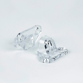 8 Pair Transparent Removable Corner Brace Butterfly Shape Support Connector Bracket | Right Angle L Shape Corner Brace with Furniture and Hardware | Furniture Connector - Based in USA