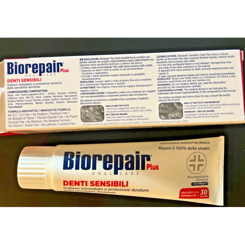 Biorepair Plus toothpaste SENSITIVE Teeth -Made in Italy Exp 2029