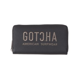 Gotcha 251G8200 Logo Embroidered Long Wallet, Black