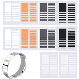 10 Sheets Ring Reducer Invisible Ring Size Adjuster Spiral Ring Size Adjuster Spiral for Loose Rings Fits Any Ring Size, Acrylic