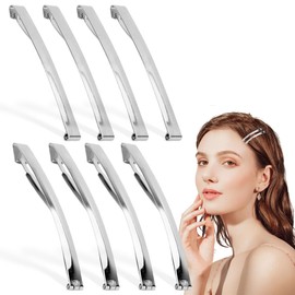 MOLZINY 8 Stück Haarclips Haarspangen Französische Haarspangen Für Frauen Automatischer Französische Haarspange Rutschfeste Haarspangen Haar-Metall-Werkzeuge Haarspangen Für Frauen Mit Feinem Haar