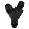 Coupler Union Fitting Splitter Black Anodized Coating Leak Proof Y