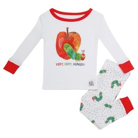 Baby Starters The Very Hungry Caterpillar 2-Piece Snug Fit Kids Pajamas (Cotton, White and Red, 3T)