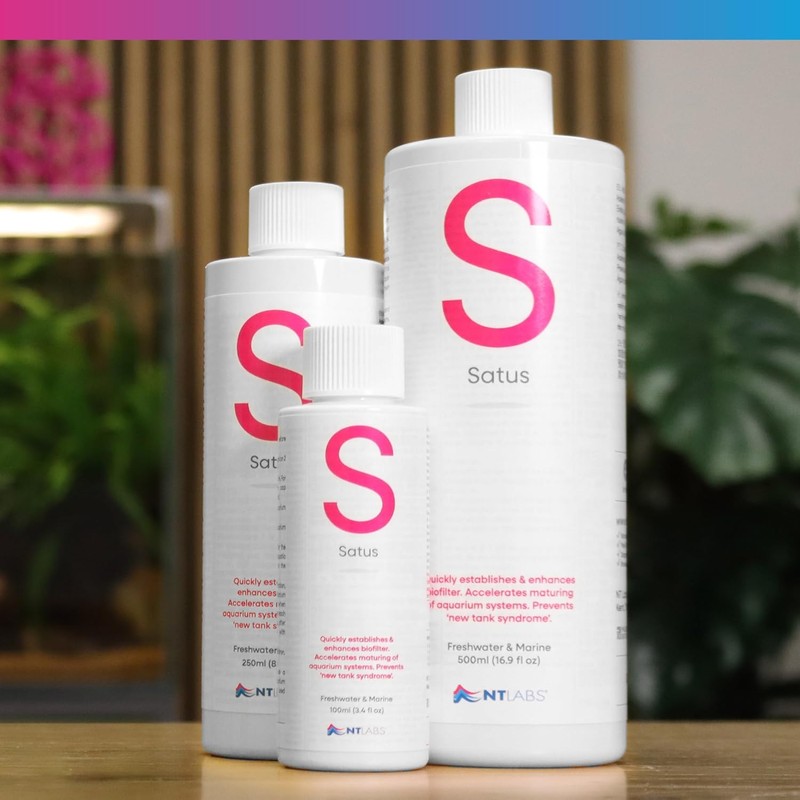 NT Labs Satus, Aquarium Filter Bacteria, Rapidly Establishes & Enhances