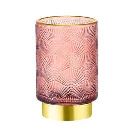 LEICURACE Makeup Brush Holder Organizer,Toothbrush Holders,Desk Pen Pencil Holder,Multifunctional Vintage Glass Brush Cup（A41-4-US）