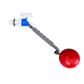 PlumbEZ Universal Side Entry Toilet Cistern Fill Valve with Adjustable Float Arm - 1/2" Toilet Inlet Valve, Side Entry Fill Ball Valve with Float