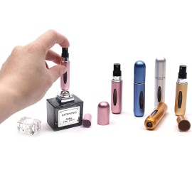 Unbranded Portable Travel Perfume Bottle Refillable 5ml 0.2oz Pack of 5