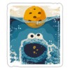 Spreadshirt Sesame Street Cookie Monster Like Shark Sticker, 10 x