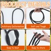 Ribbonlic 3/8 Inch Black Polyester Rope, 250 ft Industrial Grade