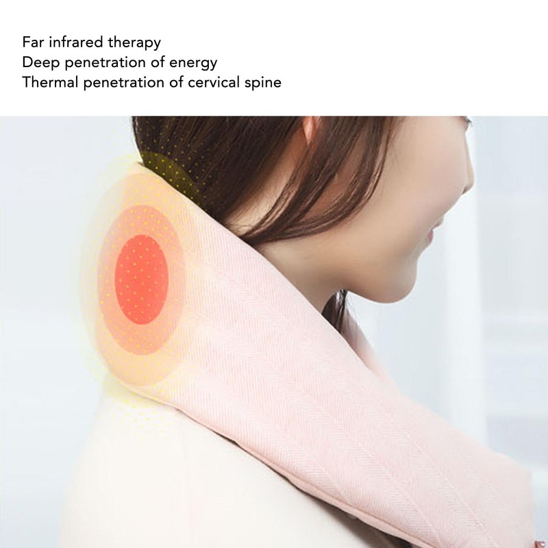 Heating Scarf Cotton Comfortable Concealed Button Washable USB Heated Scarf