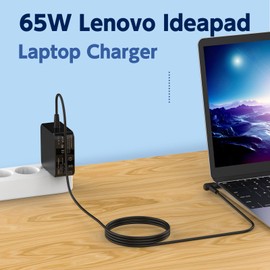 65W 45W Power Supply Laptop Charging Cable for Lenovo Ideapad 3 5 100 100s 110 110s 120 130 310 310s 320 320s 330 330s 510 510s 520 530 710 710s S145 S340, S3ADLX65CLGE2A ADLX65CCGE2A Charger 4.0 x