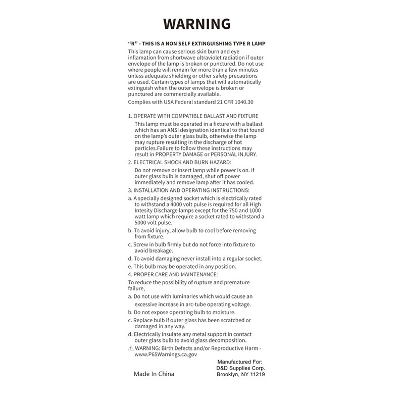 Bluex Bulbs (3 Pack) MH50/U/MED 50W Metal Halide Bulb ED17