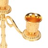 3 Arms Alloy Candelabra Vintage Style Elegant Candlestick Holder for