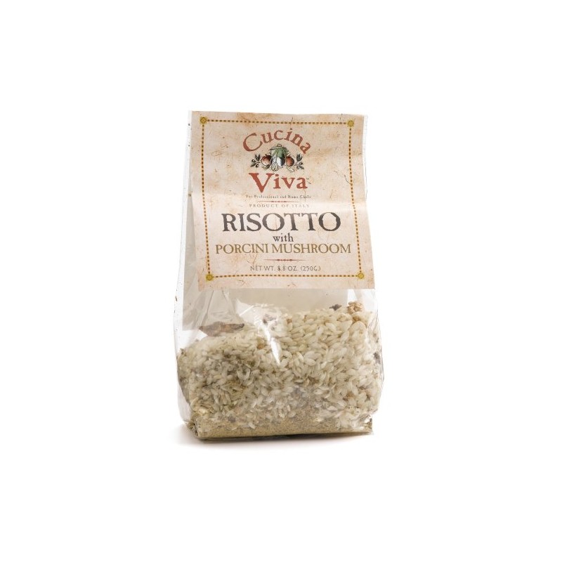 Cucina Viva Risotto with Porcini Mushroom, 8.8-Ounce Bags (Pack of