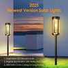 Bright Solar Pathway Lights Outdoor, 2 Pack Upgraded Solar Powered