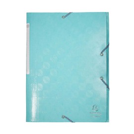 Exacompta - Ref 55220E - 1928 Collection -Elasticated 3 Flap Folder - 22 x 31cm, Suitable for A4 Documents, 600g Embossed & Coated Pressboard - Assorted Colours (Pack of 24)