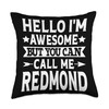 Redmond Surname Call Me Redmond Family Last Name Redmond Throw