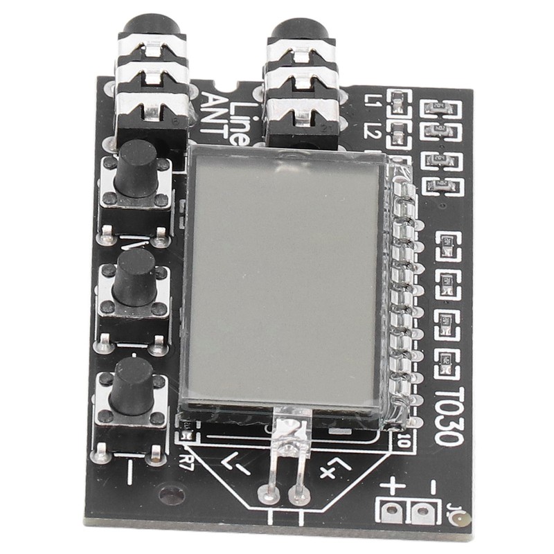 FM Transmitter Board Digital LCD 2 Channel 76MHz‑108MHz Stereo Audio