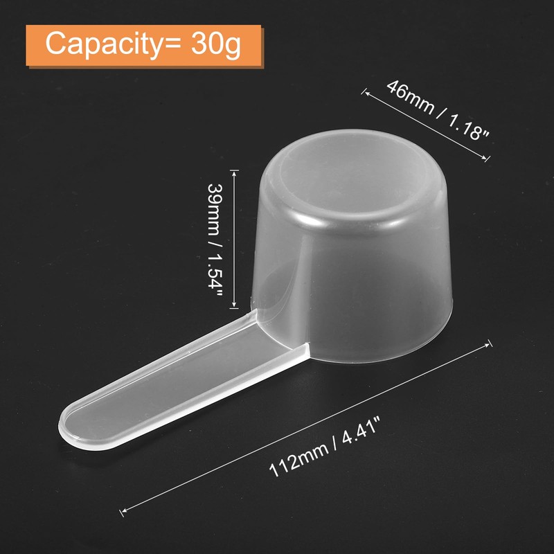 uxcell 5Pcs Plastic Measuring Spoons 30g/60ml Table Spoon Powder Scoops