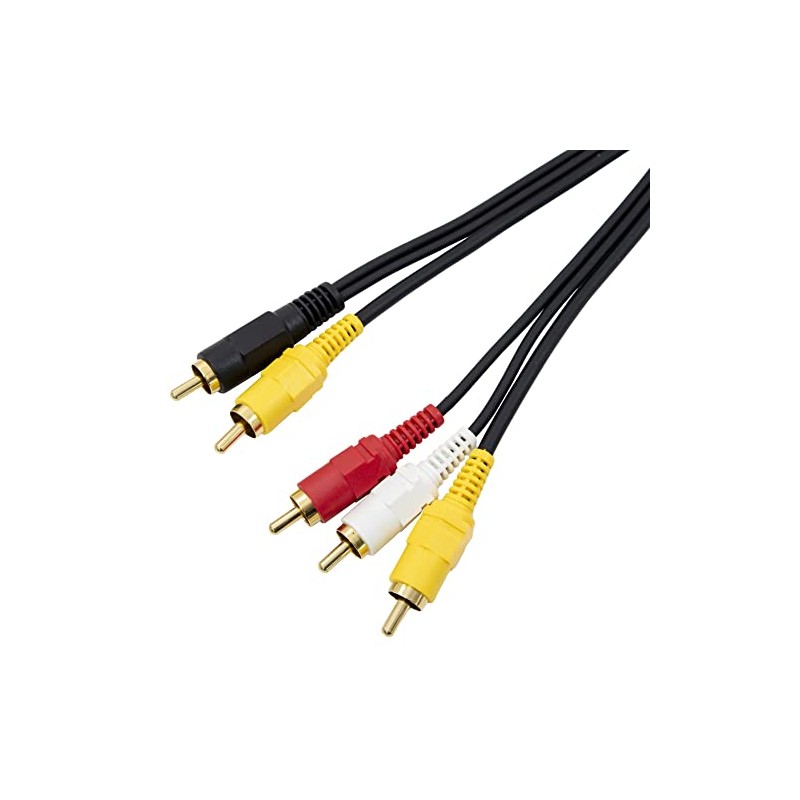 Maxar Electric Video Cord 2 Pin to 3 Pin RCA