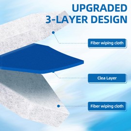 HDOET 30 Count Toilet Brush Refills Disposable Bowl Cleaners Compatible with Most Toilet Brushes