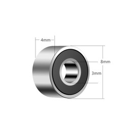 ANGEEK 693-2RS 693RS Ball Bearings 3 mm x 8 mm x 4 mm, Pre-Lubricated, Double Seal, 693RS Deep Groove Ball Bearings, Pack of 10
