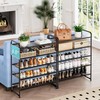 SUFAUY Shoe Rack, 5-Tier 33" Wide Shoe Storage Rack for